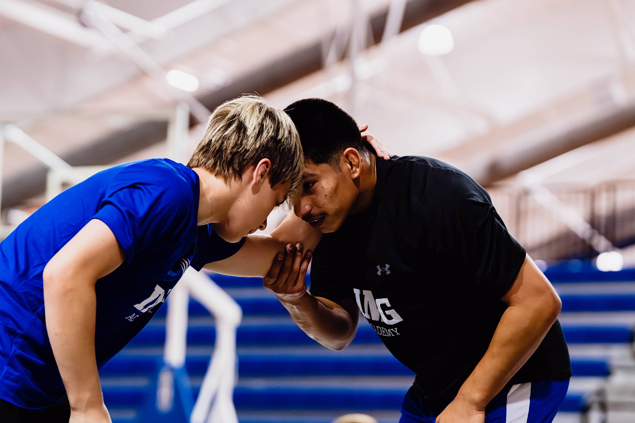 Two Wrestlers at Camp